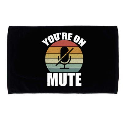 You're On Mute Retro Funny Microfiber Hand Towel