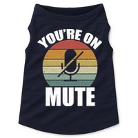You're On Mute Retro Funny Doggie Tank