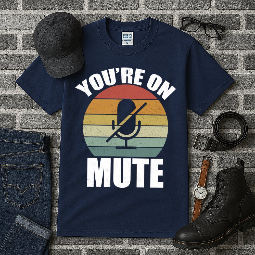 You're On Mute Retro Funny Tall T-Shirt