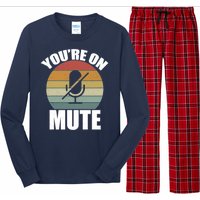 You're On Mute Retro Funny Long Sleeve Pajama Set