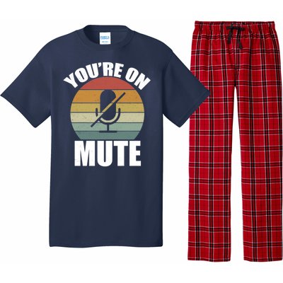 You're On Mute Retro Funny Pajama Set