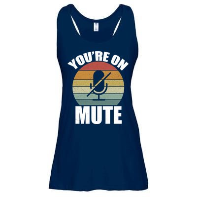 You're On Mute Retro Funny Ladies Essential Flowy Tank