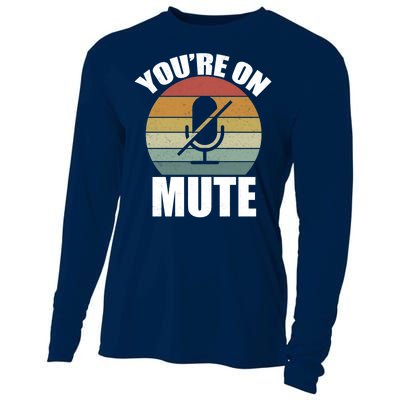 You're On Mute Retro Funny Cooling Performance Long Sleeve Crew