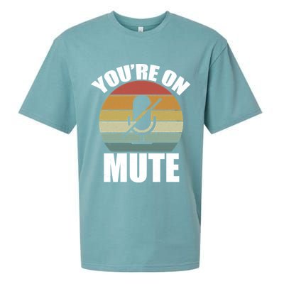 You're On Mute Retro Funny Sueded Cloud Jersey T-Shirt