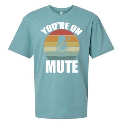 You're On Mute Retro Funny Sueded Cloud Jersey T-Shirt