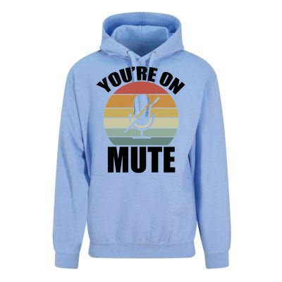 You're On Mute Retro Funny Unisex Surf Hoodie