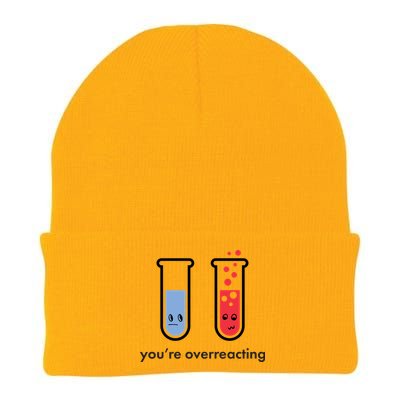 You're Overreacting Funny Science Knit Cap Winter Beanie