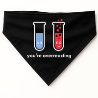You're Overreacting Funny Science USA-Made Doggie Bandana