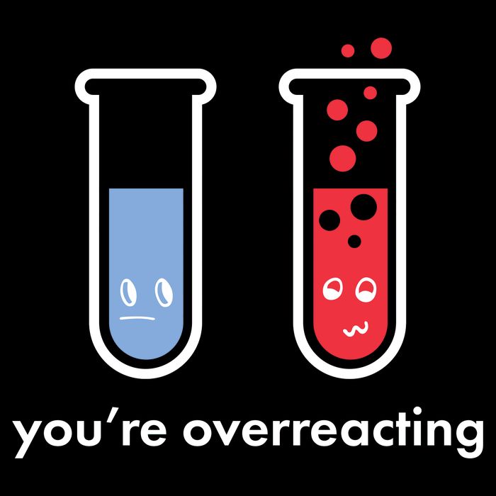 You're Overreacting Funny Science USA-Made Doggie Bandana