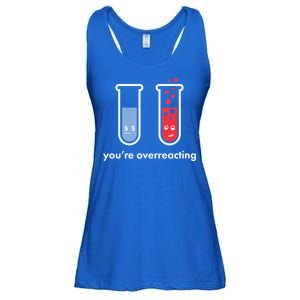 You're Overreacting Funny Science Ladies Essential Flowy Tank