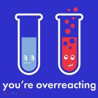 You're Overreacting Funny Science Sustainable Beanie
