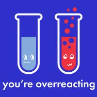 You're Overreacting Funny Science Premium T-Shirt