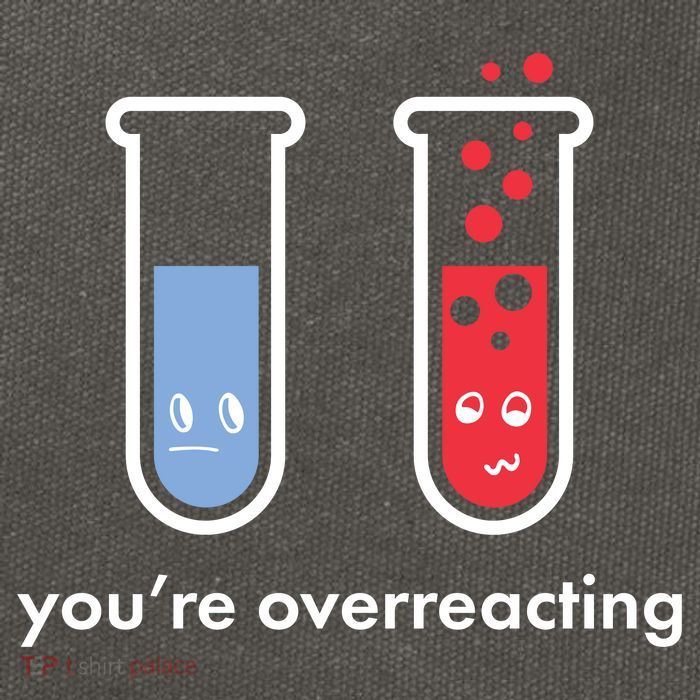 You're Overreacting Funny Science Cotton Canvas Backpack