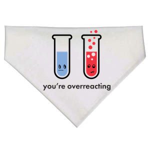 You're Overreacting Funny Science USA-Made Doggie Bandana