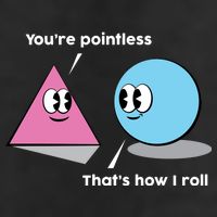 You're Pointless That's How I Roll Adult Drive Performance Visor