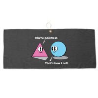 You're Pointless That's How I Roll Large Microfiber Waffle Golf Towel