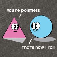 You're Pointless That's How I Roll Cotton Canvas Backpack