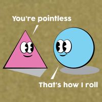 You're Pointless That's How I Roll Garment-Dyed Women's Muscle Tee