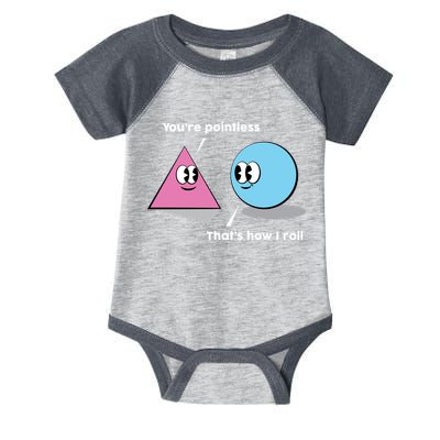 You're Pointless That's How I Roll Infant Baby Jersey Bodysuit
