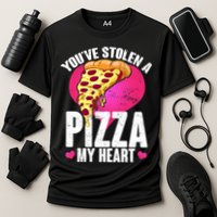 You've Stolen A Pizza My Heart Cooling Performance Crew T-Shirt
