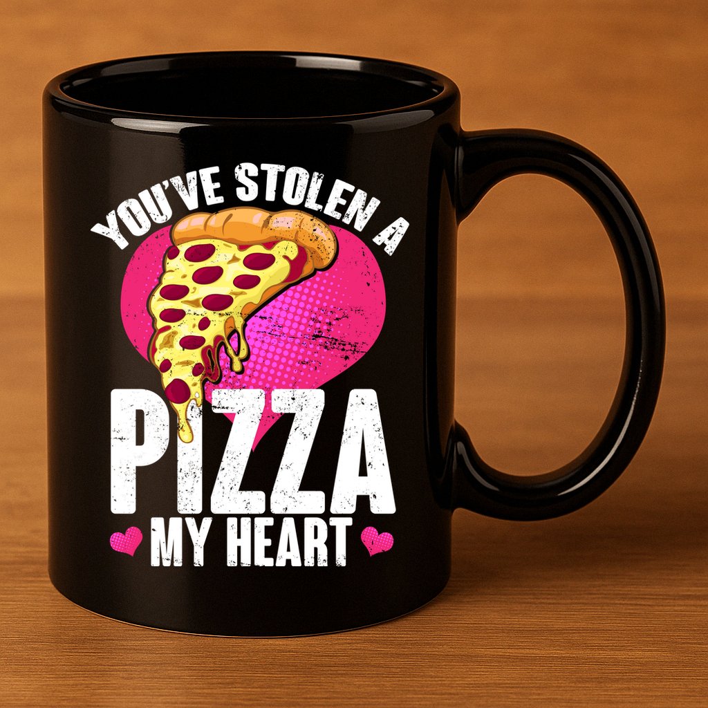 You've Stolen A Pizza My Heart 11oz C Handle Ceramic Mug