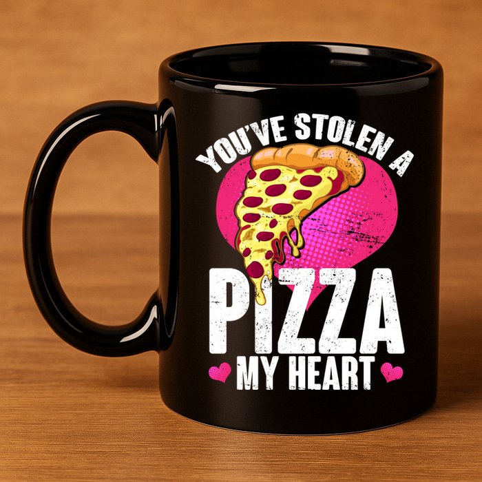 You've Stolen A Pizza My Heart 11oz C Handle Ceramic Mug