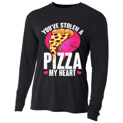 You've Stolen A Pizza My Heart Cooling Performance Long Sleeve Crew