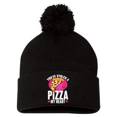 You've Stolen A Pizza My Heart Pom Pom 12in Knit Beanie