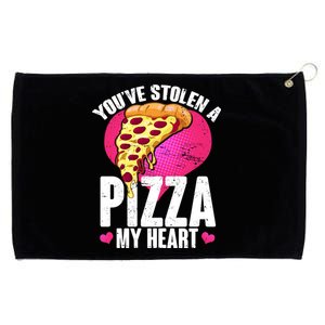 You've Stolen A Pizza My Heart Grommeted Golf Towel