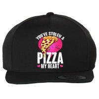 You've Stolen A Pizza My Heart Wool Snapback Cap