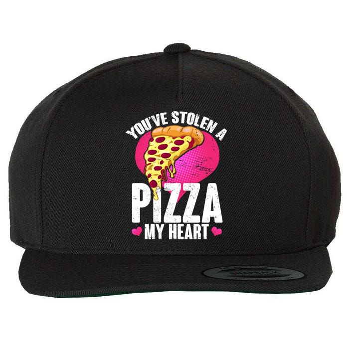 You've Stolen A Pizza My Heart Wool Snapback Cap