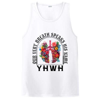 Yhwh Our Very Breath Speaks His Name Yahweh Christian PosiCharge Competitor Tank