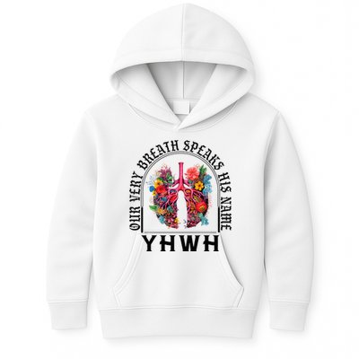 Yhwh Our Very Breath Speaks His Name Yahweh Christian Kids Hoodie
