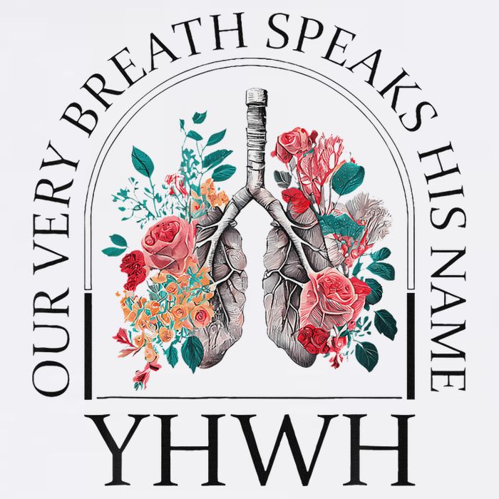 Yahweh Our Very Breath Speaks His Name Floral Lung Flowers Cooling Performance Crew T-Shirt