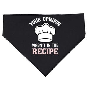 Your Opinion Wasnt In The Recipe Fruit Bread Funny Gift USA-Made Doggie Bandana