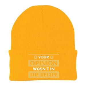 Your Opinion Wasnt In The Recipe Bakery Dessert Gift Knit Cap Winter Beanie