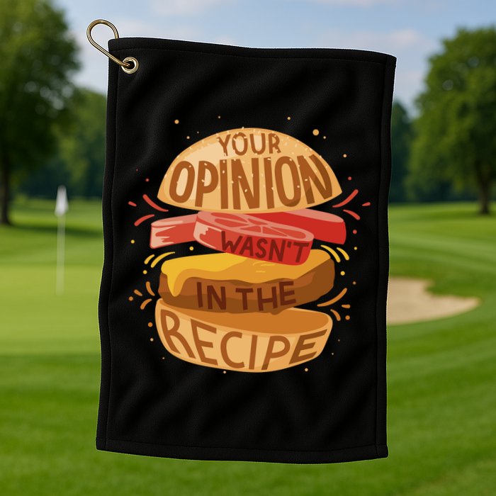 Your Opinion Wasn't In The Recipe Golf Towel