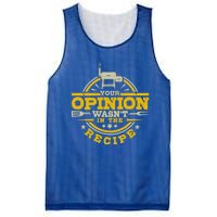 Your Opinion Wasnt In The Recipe Bbq Smoker Brisket Smoking Cute Gift Mesh Reversible Basketball Jersey Tank