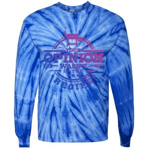 Your Opinion Wasnt In The Recipe Bbq Smoker Brisket Smoking Gift Tie-Dye Long Sleeve Shirt