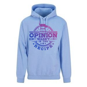 Your Opinion Wasnt In The Recipe Bbq Smoker Brisket Smoking Gift Unisex Surf Hoodie