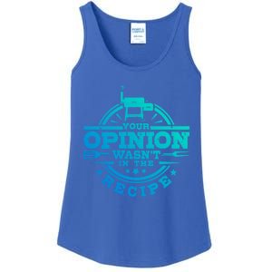 Your Opinion Wasnt In The Recipe Bbq Smoker Brisket Smoking Cute Gift Ladies Essential Tank