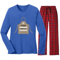 Your Opinion Wasnt In The Recipe Pizza Baking Apron Gift Women's Long Sleeve Flannel Pajama Set 