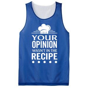 Your Opinion Wasnt In The Recipe Black Bean Garlic Cute Gift Mesh Reversible Basketball Jersey Tank