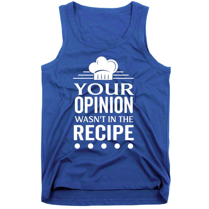 Your Opinion Wasnt In The Recipe Black Bean Garlic Cute Gift Tank Top