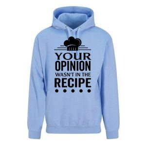 Your Opinion Wasnt In The Recipe Black Bean Garlic Cute Gift Unisex Surf Hoodie