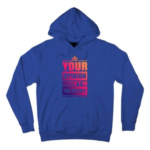 Your Opinion Wasnt In The Recipe Grill Dad Master Gift Hoodie