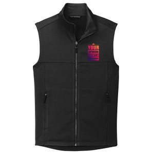 Your Opinion Wasnt In The Recipe Grill Dad Master Gift Collective Smooth Fleece Vest