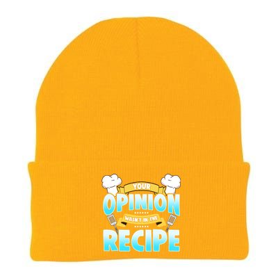 Your Opinion Wasnt In The Recipe Cool Gift Knit Cap Winter Beanie