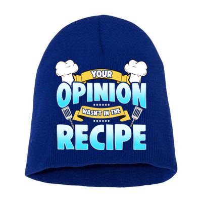 Your Opinion Wasnt In The Recipe Cool Gift Short Acrylic Beanie