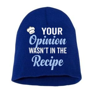 Your Opinion Wasnt In The Recipe Korean Bibimbap Great Gift Short Acrylic Beanie